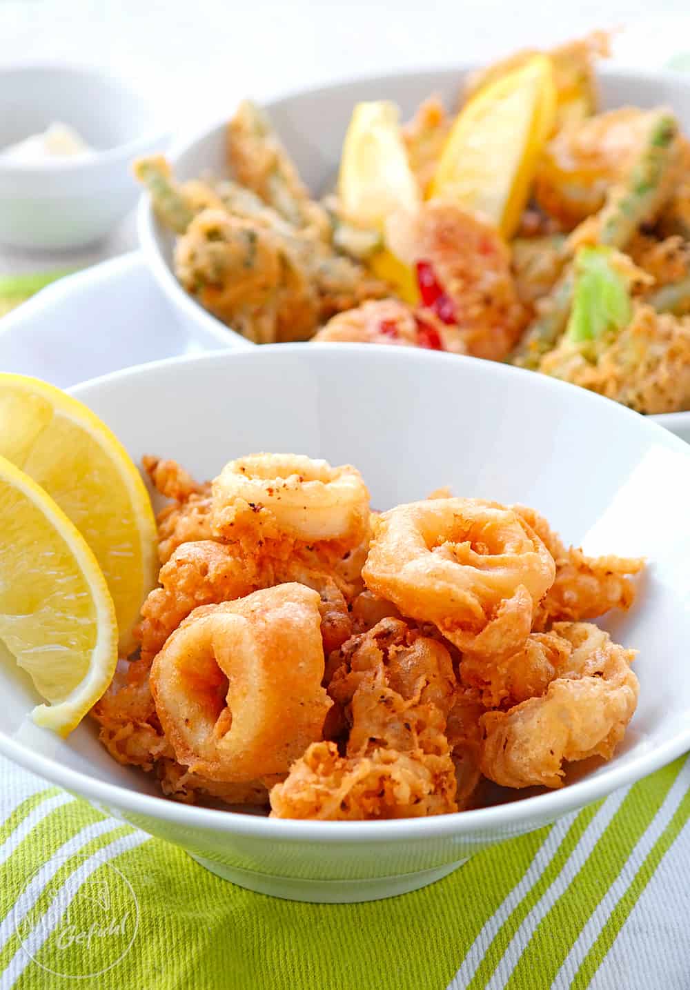 Fritto Misto – Calamari und Gemüse im Backteig