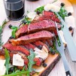 Tagliata di Manzo mit Parmesan mit Rucola