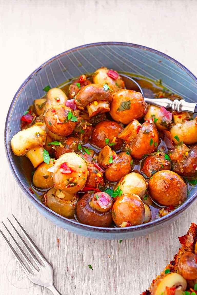 Marinierte Pilze mit Speck - So nach Gefühl