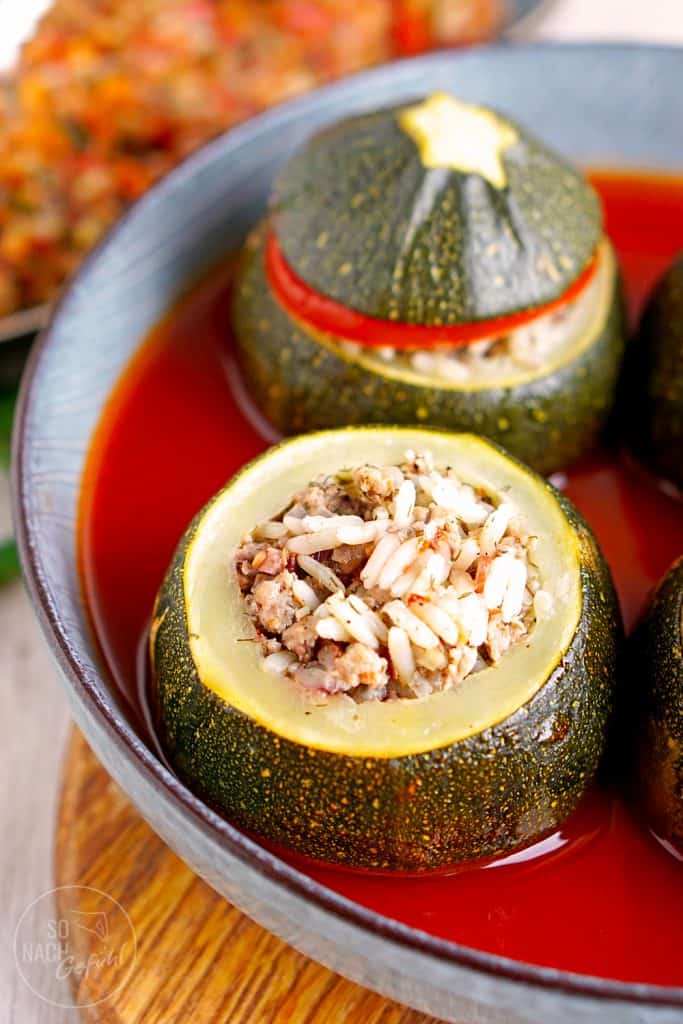 Kabak Dolması – Gefüllte runde Zucchini - So nach Gefühl