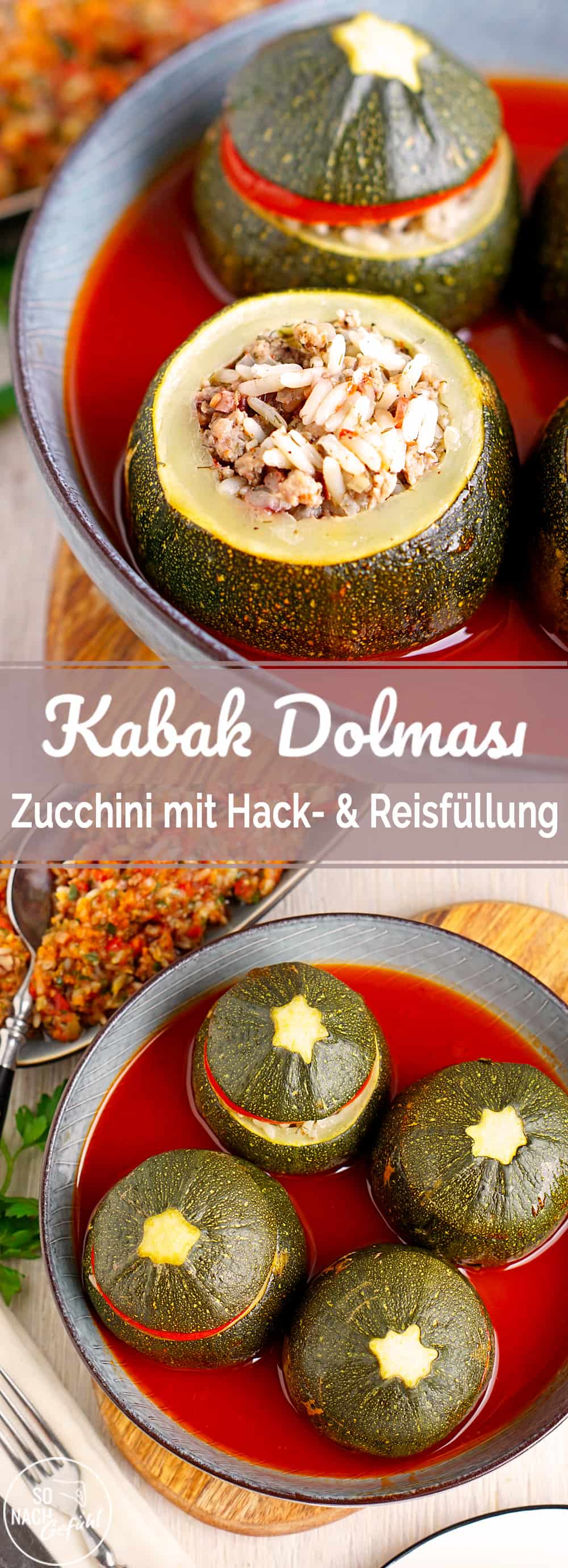 Kabak Dolması – gefüllte runde Zucchini