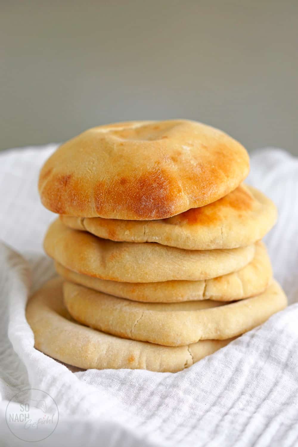 Pita Brot – zum Füllen, mit Lievito Madre