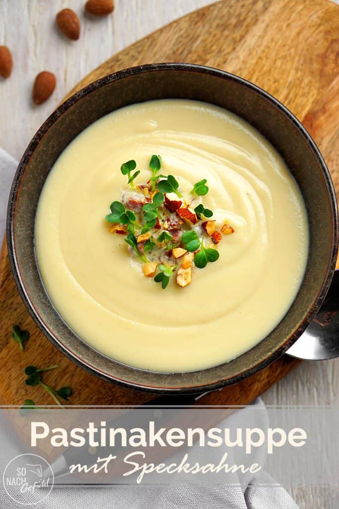 Pastinakensuppe mit Specksahne - So nach Gefühl
