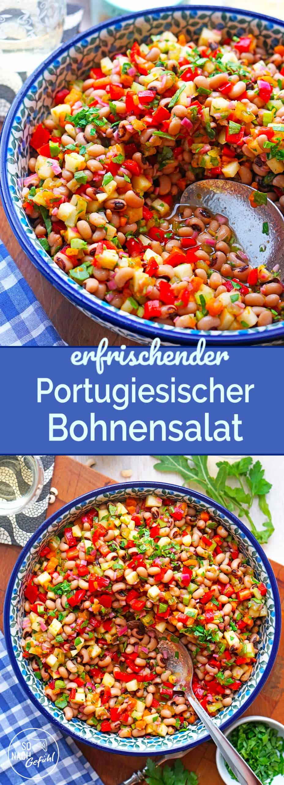 Banner Portugiesischer Bohnensalat mit Paprika und Apfel