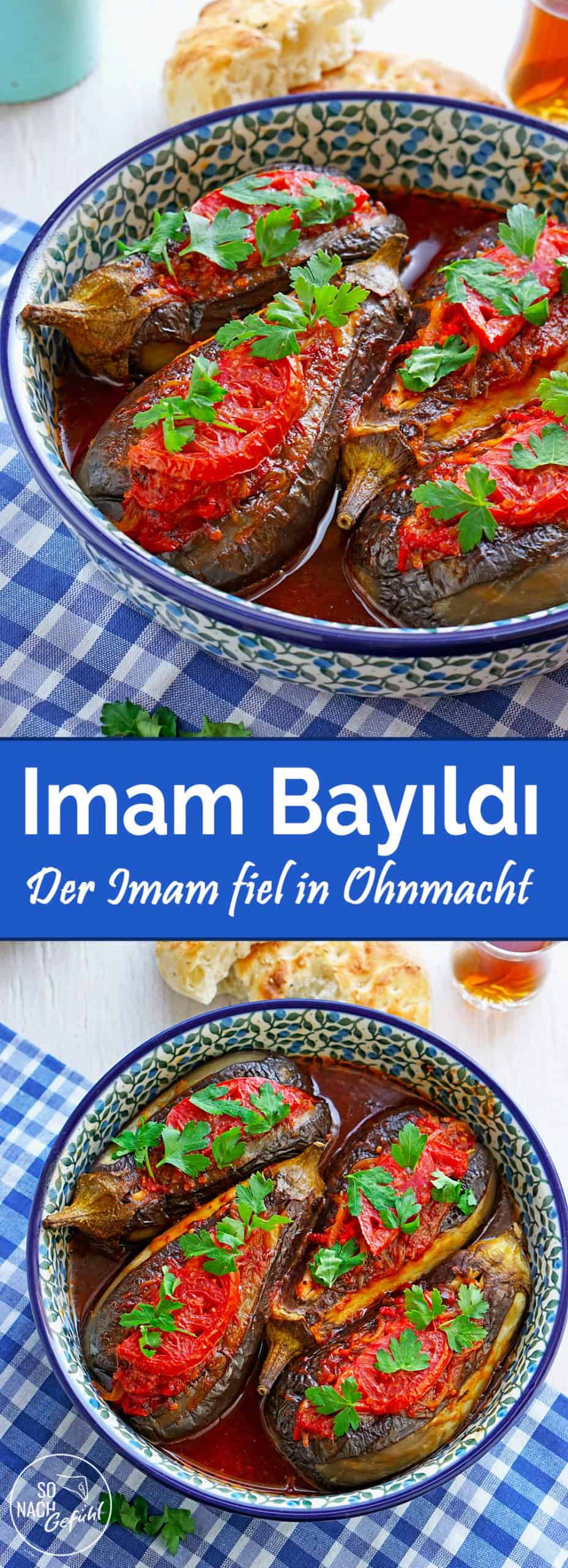 Banner Imam Bayıldı - Geschmorte Auberginen, vegetarisch