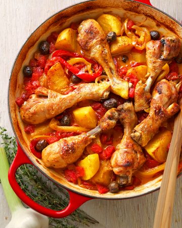 Huhn nach Baskenart