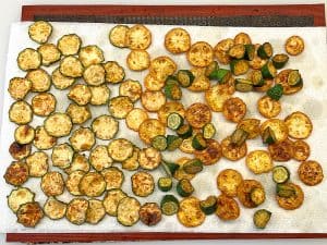 Zucchini entfetten