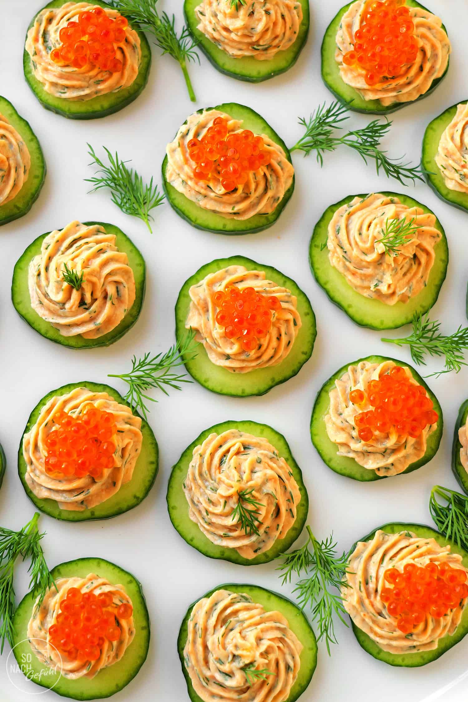 Lachscreme angerichtet Topshot