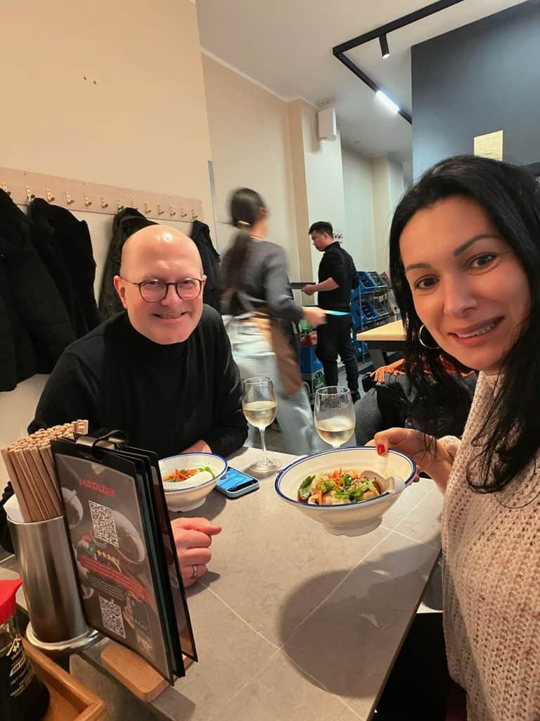 Mit Martyna bei Marubi